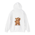Cute Bear Motivational Hoodie | I Can. I Will. Watch Me. | Front & Back Graphic Unisex Pullover Sweatshirt