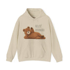 Hello Hooman Bear Hoodie | Cute Bear Graphic Unisex Hoodie | Cozy Animal Lover Gift