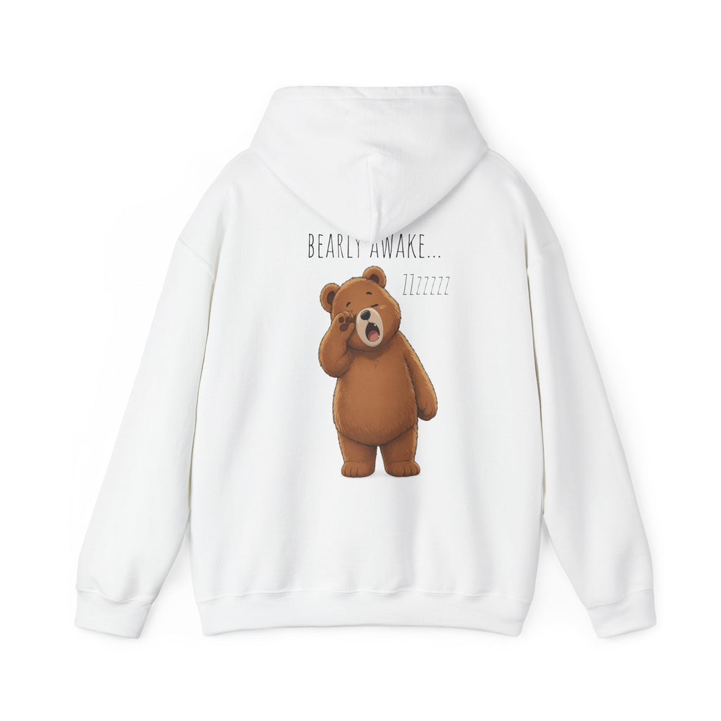 I Need A Nap Bearly Awake Bear Hoodie | Cute Bear Front Back Print