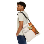 Cute Bear Traveler Adjustable Tote Bag | Bear Backpacking Illustration