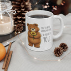 Cute Bear Sunflower Mug | I'm Proud of You Coffee Mug | Encouragement Gift | Positive Affirmation Ceramic Mug 11oz,15oz