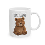 Bearly Awake Cute Bear Mug | Cute Sleepy Bear Coffee Cup Coffee Mug 11oz, 15oz, I Bear Lover Gift, Cozy Tea Cup