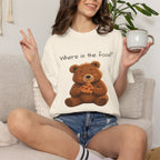 Where Is the Food? Bear Shirt | Cute Hungry Bear T-shirt, Food Lover Graphic Tee