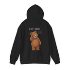 I Need A Nap Bearly Awake Bear Hoodie | Cute Bear Front Back Print Hoodie | Cozy Unisex Sweatshirt | Cute Bear Graphic Hoodie