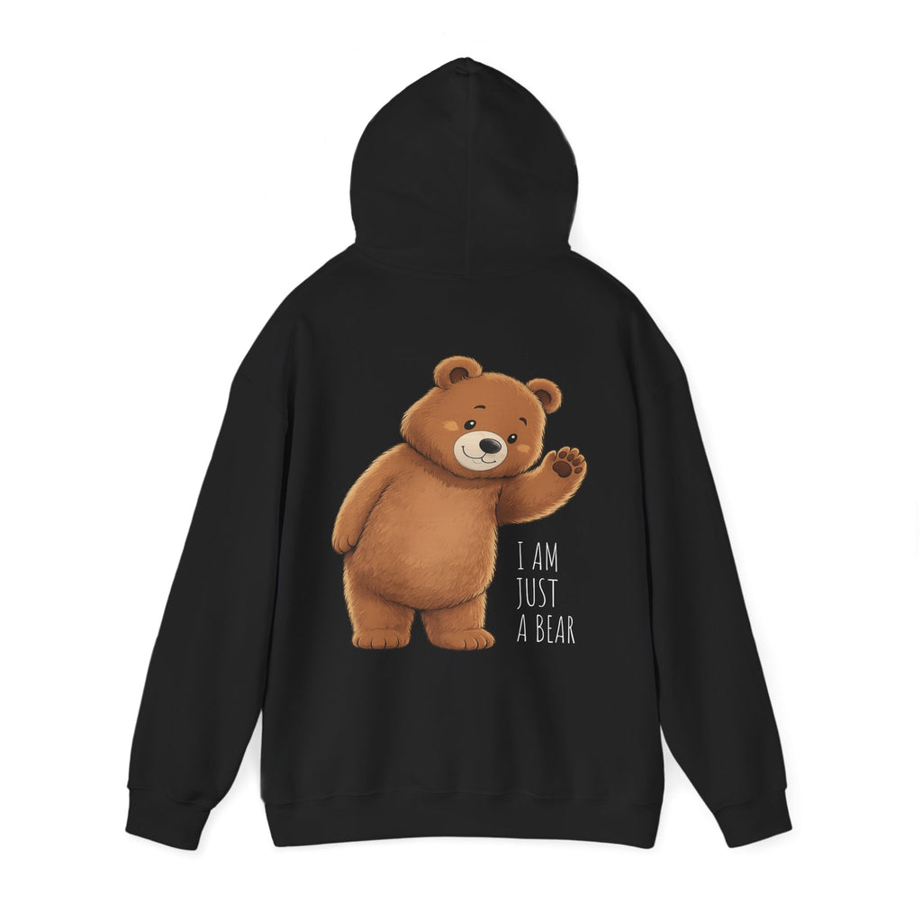 Hello Hooman Bear Hoodie | Cute Bear Graphic Unisex Hoodie | Cozy Animal Lover Gift